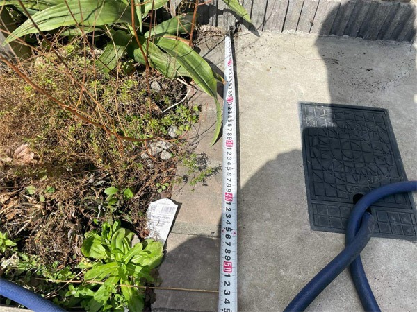 大阪府寝屋川市・S様邸 コンクリート舗装 前庭の防草がしたい