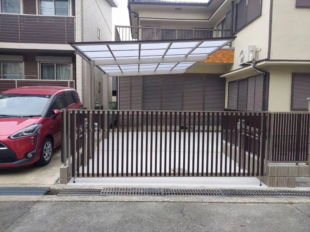大阪府吹田市朝日が丘町 ガレージ改修 外構工事