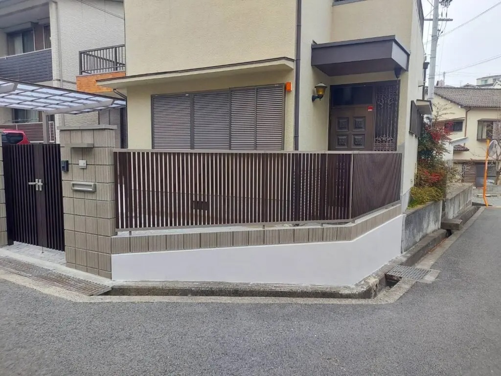 大阪府吹田市朝日が丘町 ガレージ改修 外構工事