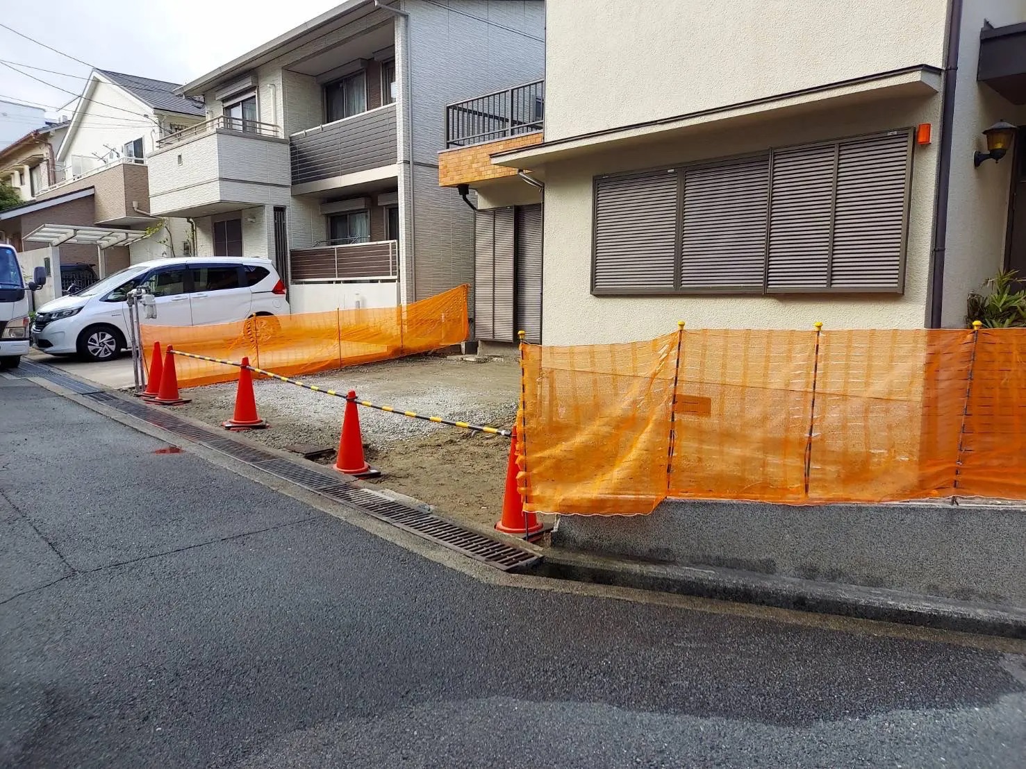大阪府吹田市朝日が丘町 ガレージ改修 外構工事