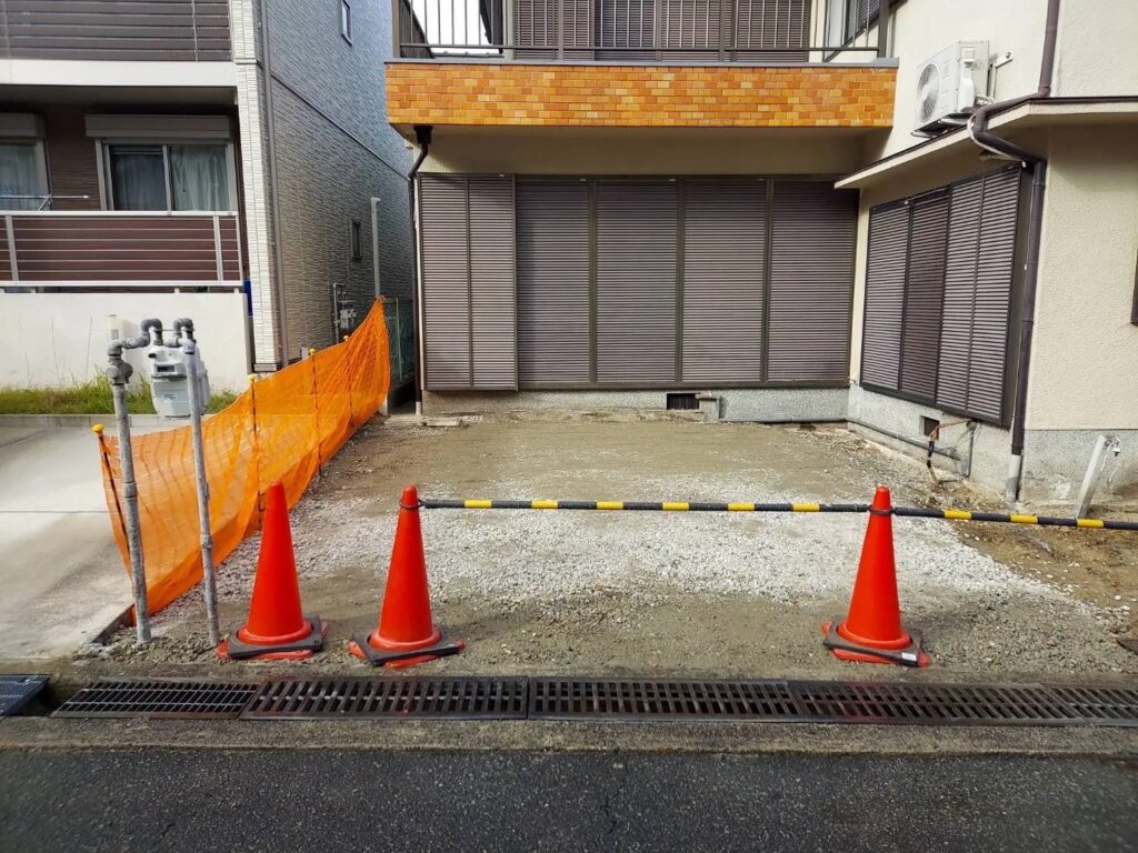 大阪府吹田市朝日が丘町 ガレージ改修 外構工事