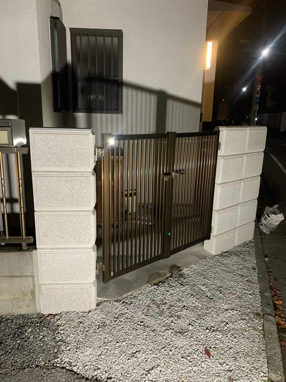 大阪市吹田市O様邸 門扉・塀新設工事