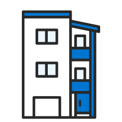 マンション・アパート　イラスト