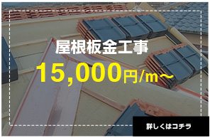 屋根板金工事15,000円/m~