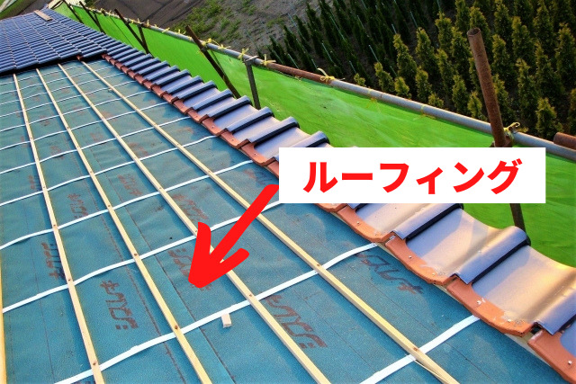 屋根の防水シートルーフィング
