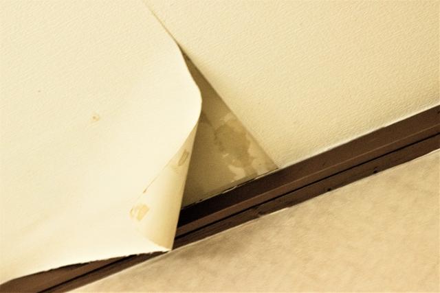 すでに雨漏りが起きている