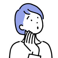 悩む人
